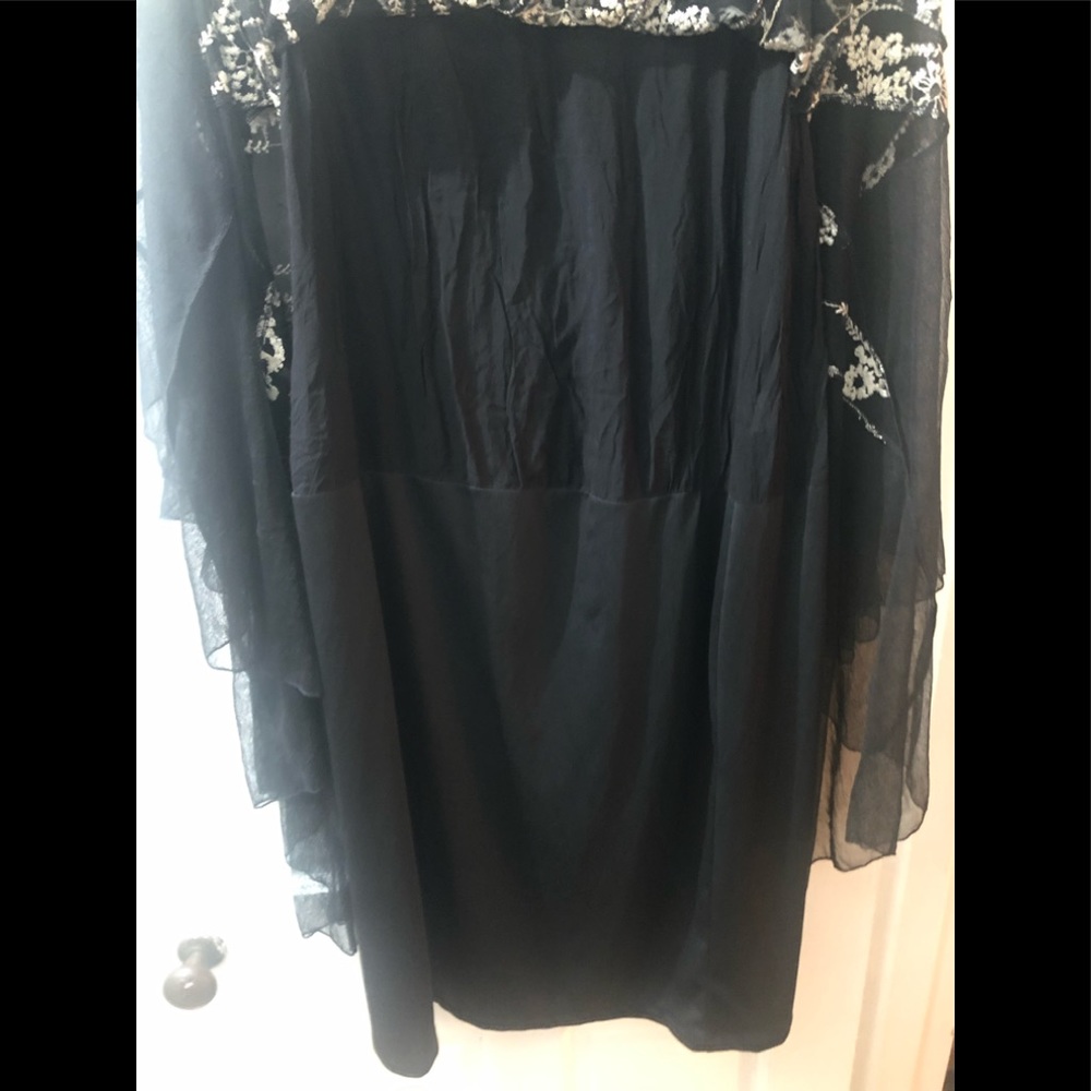 Free People Windswept Floral Embroidered Mesh Maxi Skirt - Picture 8 of 9